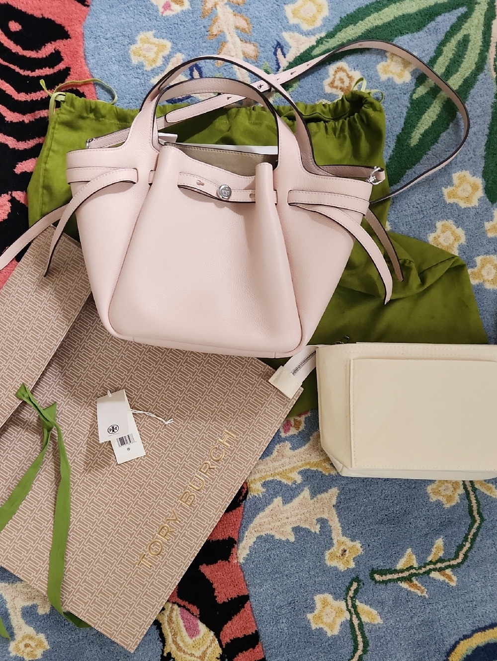 Tory Burch Romy Tote Satchel In Soft Pink